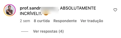 Depoimento com nome parcialmente anonimizado de cliente da Publiko