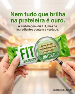 Post de nutrição sobre os ingredientes de produtos fit