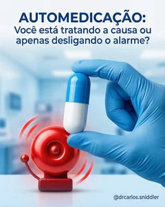 Post de saúde sobre automedicação
