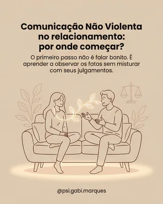 Post de psicologia sobre comunicação não violenta